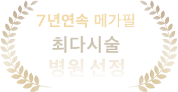 4년연속 메가필 최다시술 병원 선정