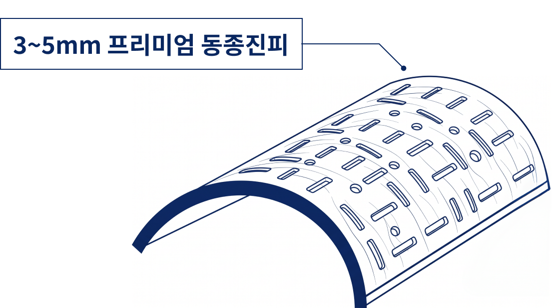 3~5mm 프리미엄 동종진피 일러스트